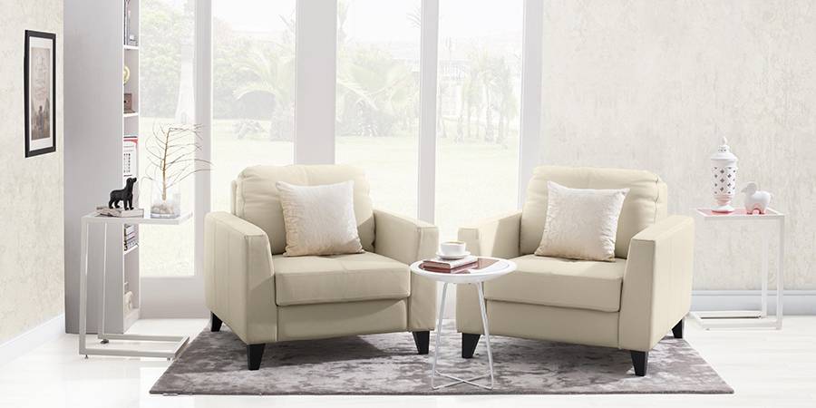 Franco Sofa (Cream Italian Leather)